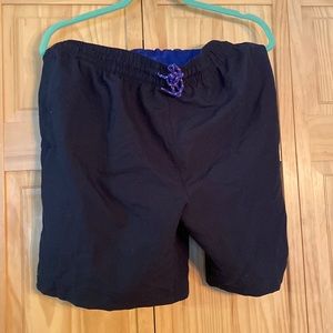 large 8” inseam navy swim suit